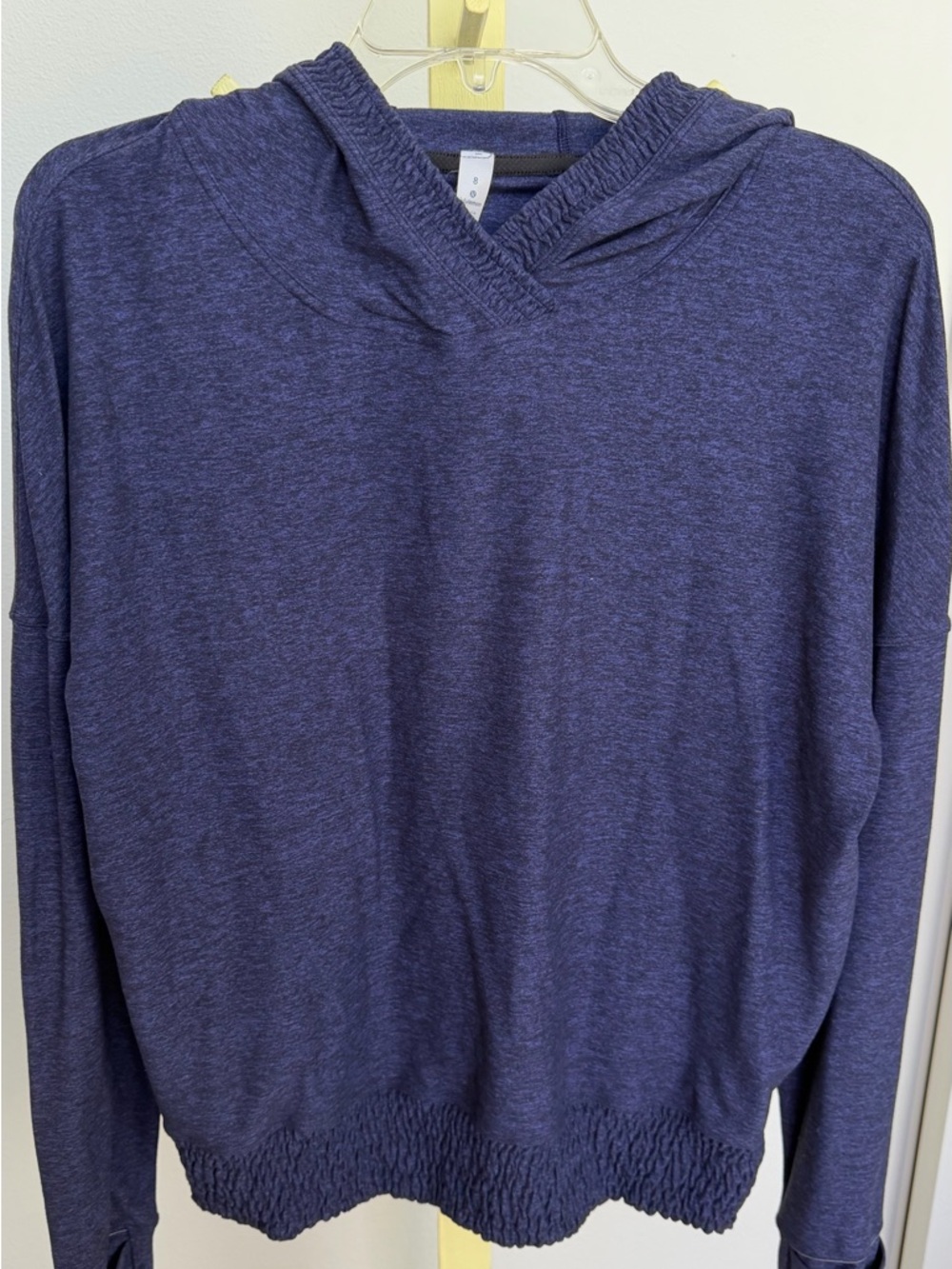 Women’s Heather Navy Hooded Sweater